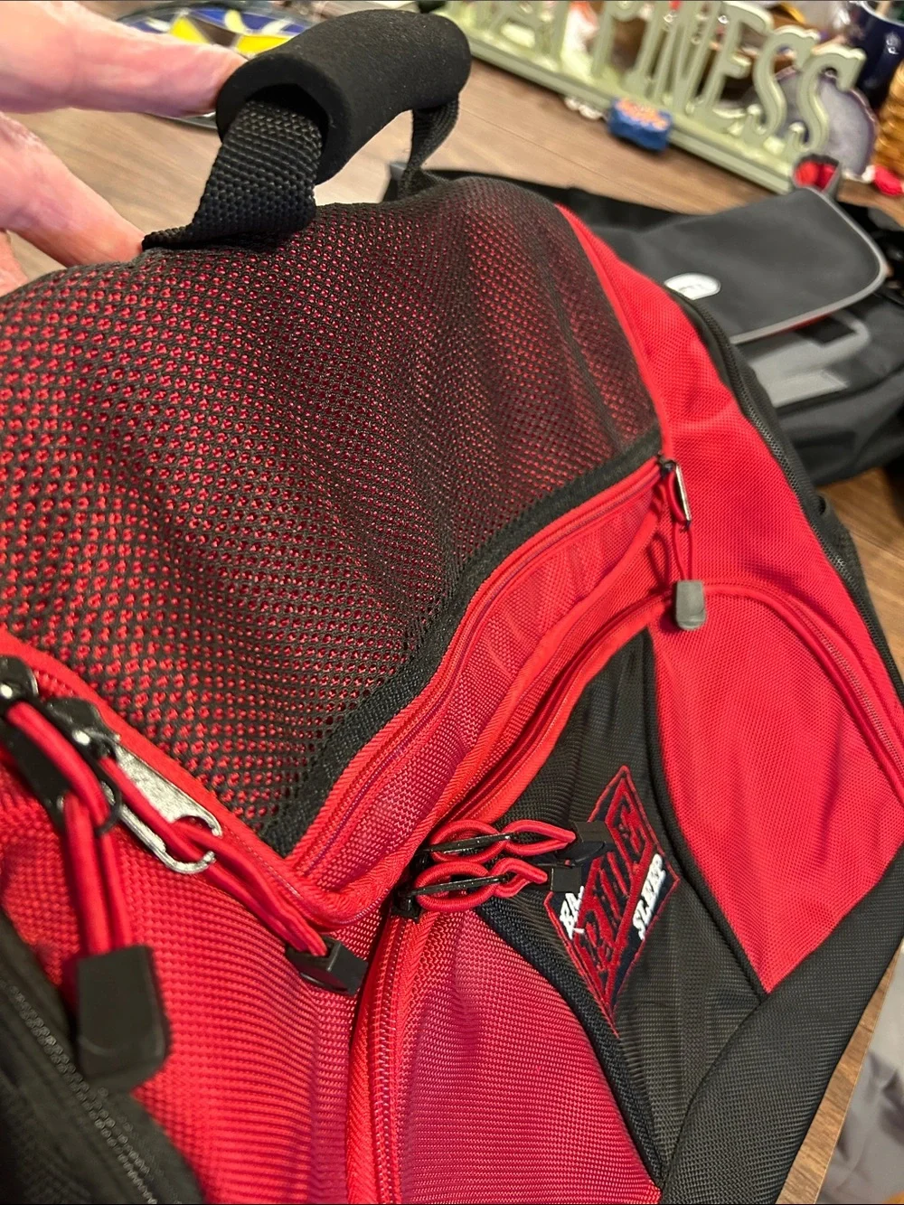 Red & Black Rider Messenger Bag for Men
